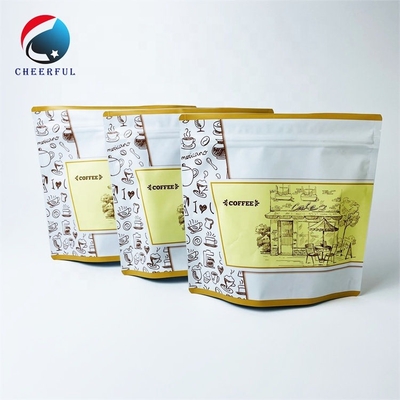 Custom Printing 250g Moisture Proof Aluminum Foil Pouch Food Packaging Stand Up Plastic Coffee Bag With Ziplock And Valve