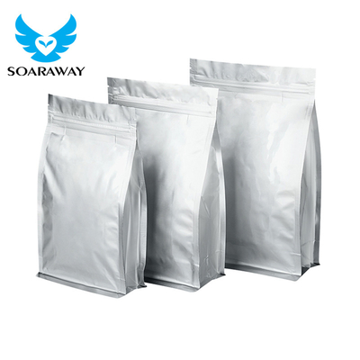 Wholesale custom size coffee packaging ziplock bag ANTISTATIC foil striped pockets with private label